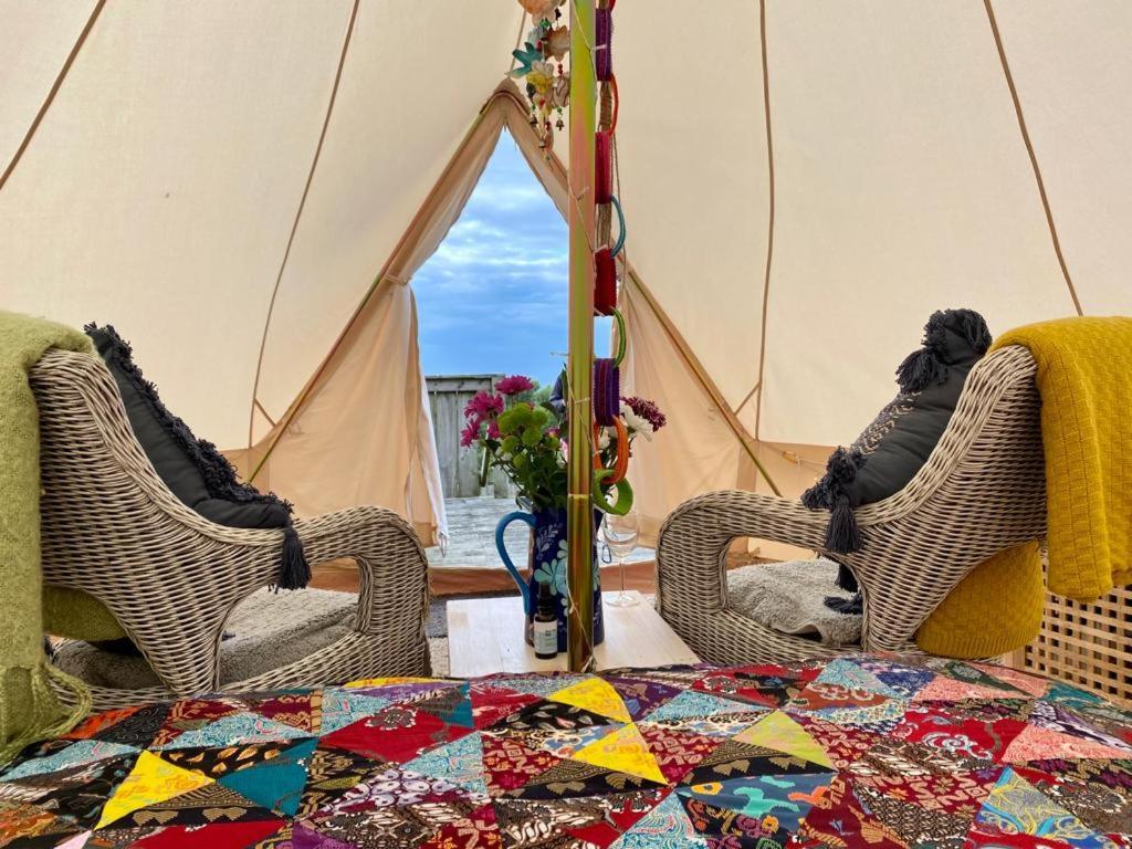 Coastal Stay Bell Tent Porthgain 외부 사진